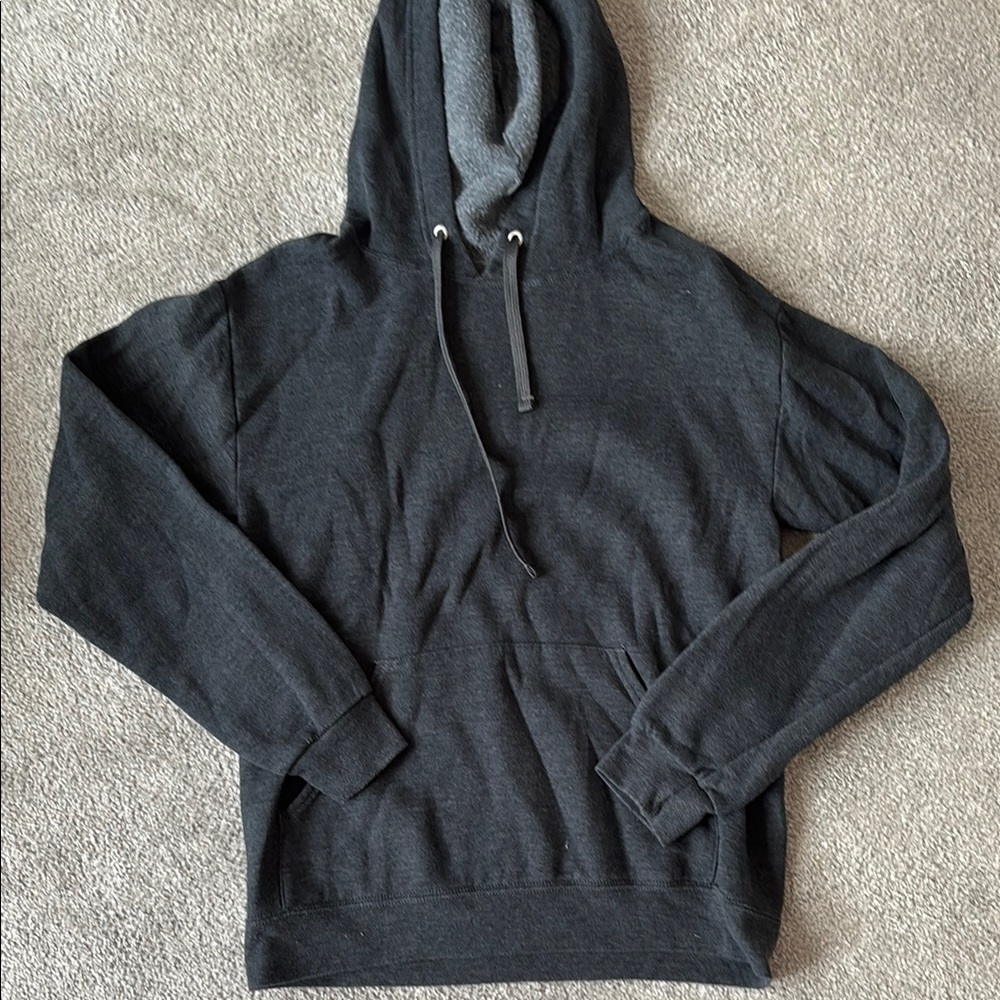 Dark Gray Hoodie with Drawstring